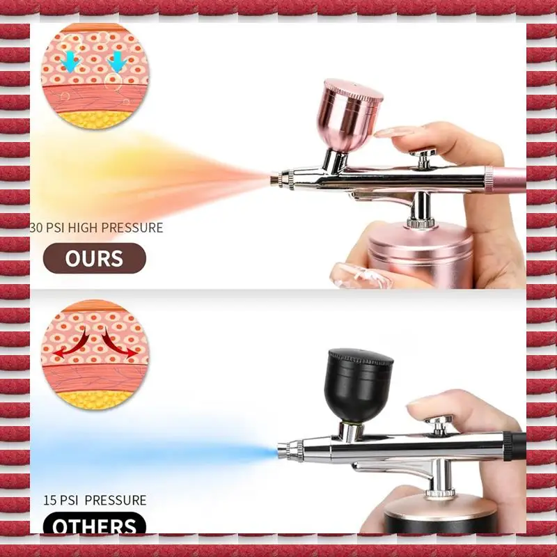 

A97G Модернизированный аэрограф с воздушным компрессором Беспроводной автоматический набор аэрографов Ручной перезаряжаемый аэрограф для макияжа Прочный