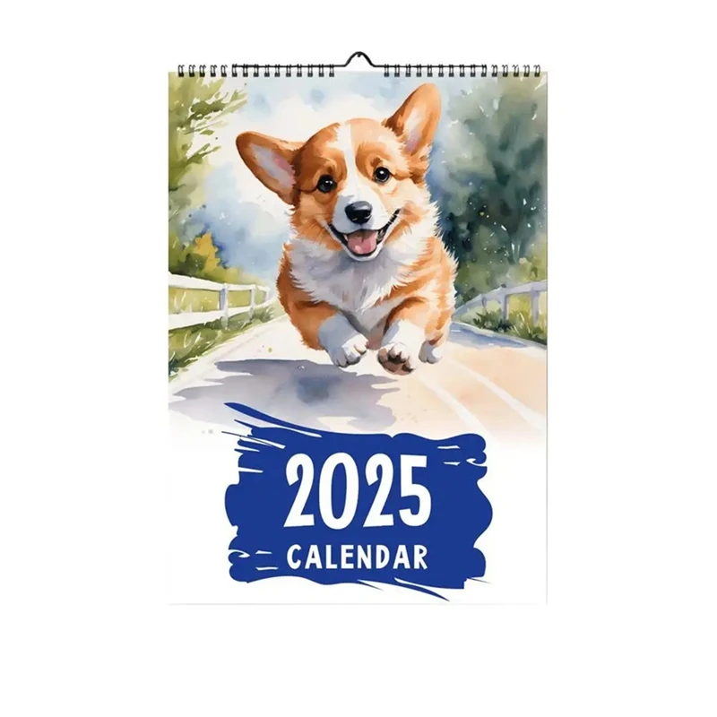 Corgi Calendar 2025 Dog Calendar Wall Calendar Cute Corgi Annual Yearly Planner 12 Month Calendar Planner For Organizing