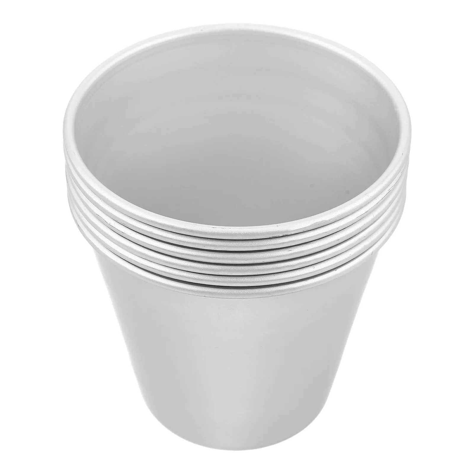 

6Pcs Cake Molds Heavy Duty Aluminum Pudding Molds Nonstick Round Baking Cups for Puddings Cheesecakes Egg Tarts Muffins Cupcakes