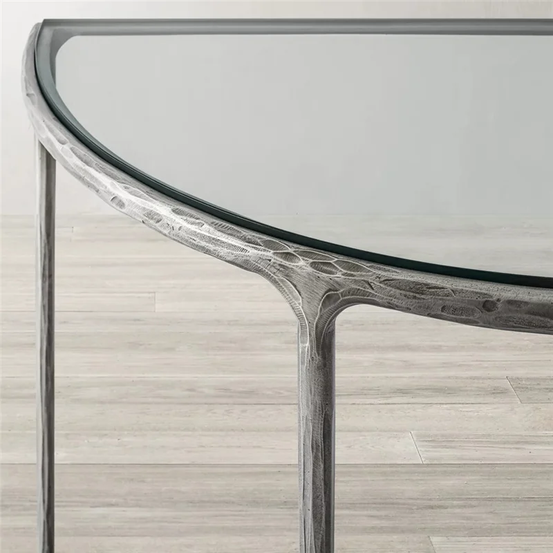 *Modern Marble Top Metal Leg Table Side Table for Hotel and Home Professional Factory Customizable Furniture Narrow Side Table