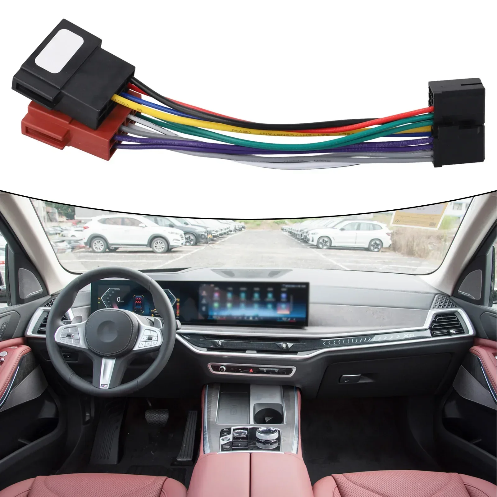 20pin Car Stereo Cable 20pin Cable Din Connector High Universality Fitment High-quality Materials For AEG Car Stereo