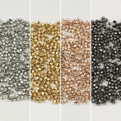 100/200/500pcs 4mm CCB Rhombic White Black Faceted Spacer Loose Beads For Jewelry Making DIY Bracelets Necklaces Earrings Crafts