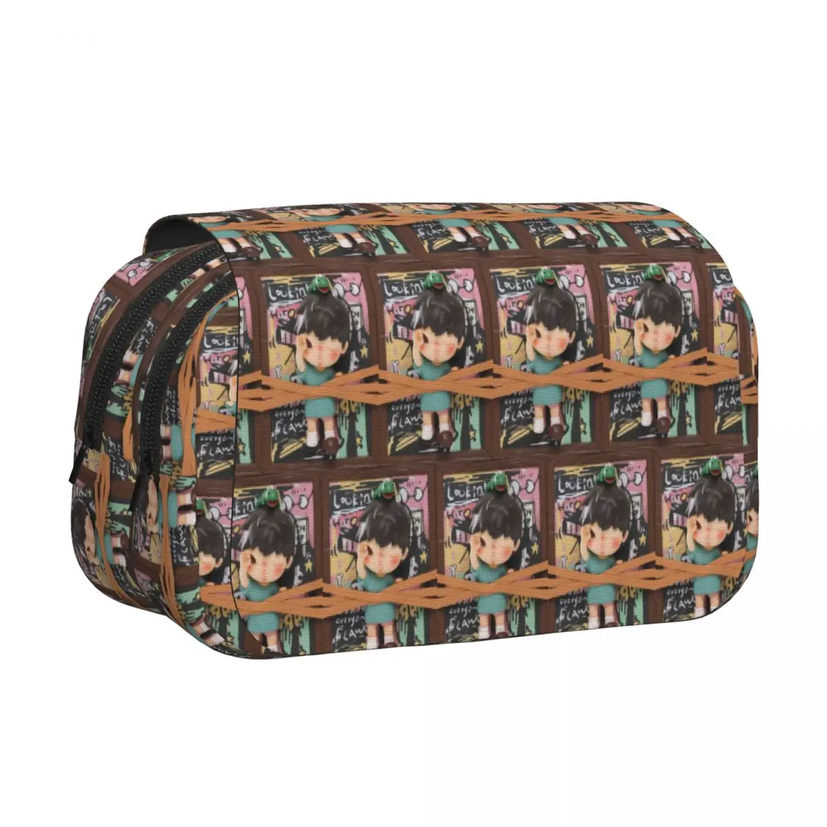 Hirono Seeing Pencil Cases Pen Holder Hard Shell Leather Big Capacity Pen Box Pencil Bag for Students School