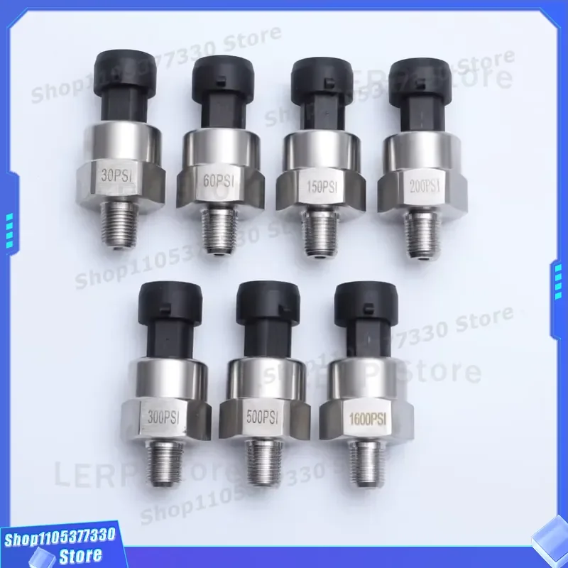 4-20mA 0-10V Water Oil Pressure Sensor Transmitter Liquid Air Gauge 0-5V Signal Output Industrial Measurement Device for