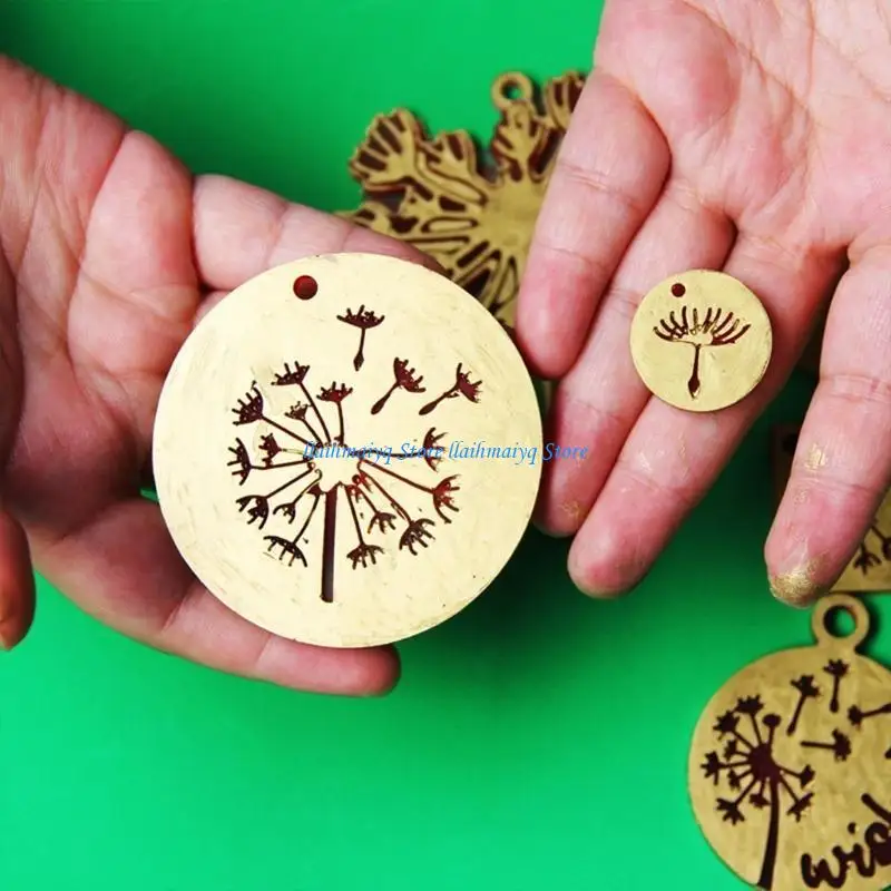 

573B Персонализированная силиконовая форма для клея в виде одуванчиков для домашнего подвесного украшения