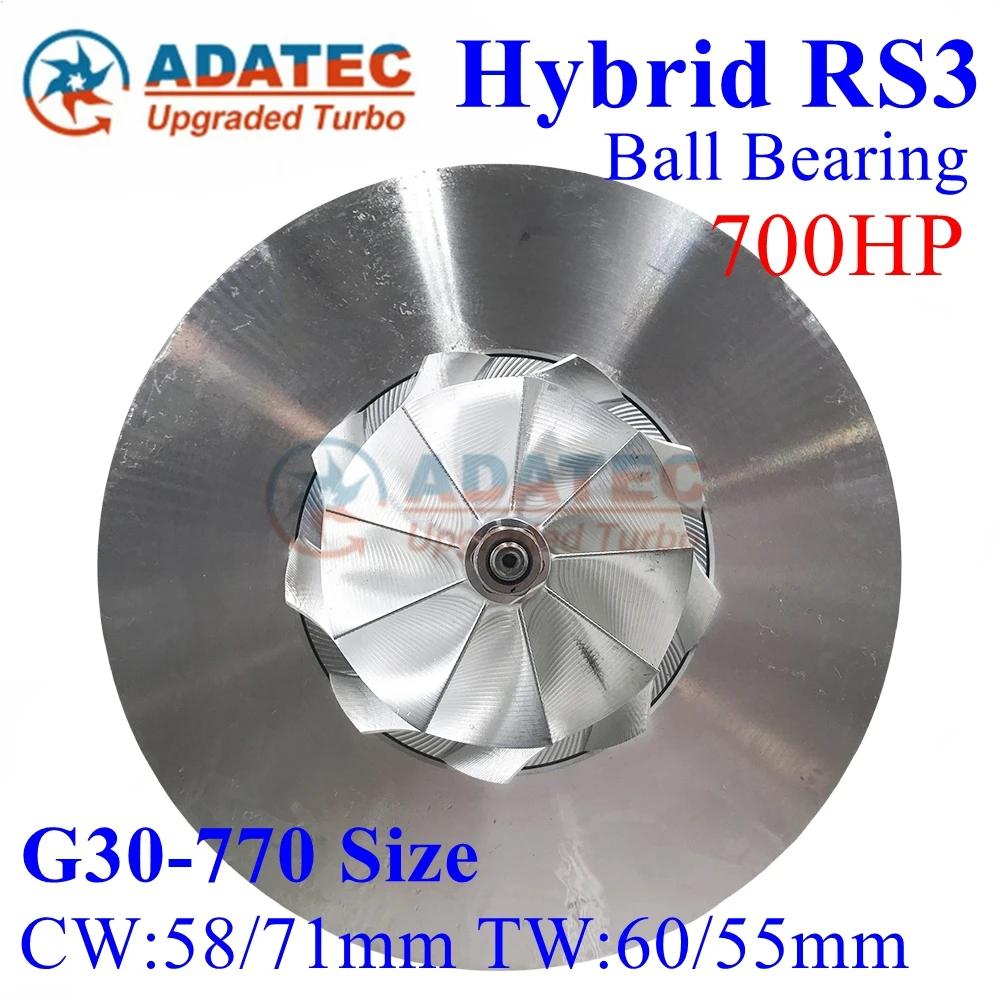 Hybrid RS3 G30-770 Size Turbo Cartridge 700HP Ball Bearing 07K145701J 07K145701L 18559700021 Turbine For TT RS3 2.5 TFSI engine