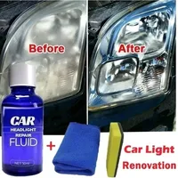 Car Headlight Polish Refurbished Agent 10ml Headlight Renewal Maintenance Liquid Auto Headlight Scratch Remover Repair Fluid Kit