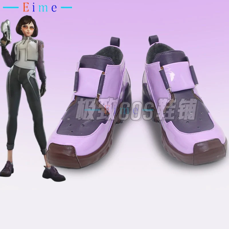 

OW DVA Cosplay Shoes Porsche Skin Cosplay Props Halloween Carnival Boots Custom Made PU Leather Shoes