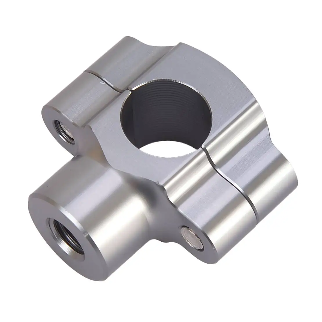 

1 Pair Titanium Color Motorcycle 22mm 7/8'' Handlebar Risers Handle Fat Bar Mount Clamp Adapter Aluminum Alloy