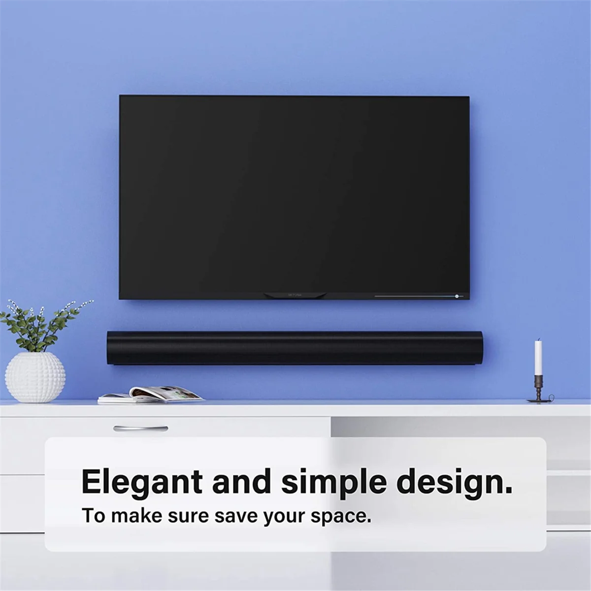 حامل مكبر صوت SONOS Arc-Soundbar ، قوس مثبت على الحائط للقوس ، شريط أكريليك سميك ، قطعة واحدة