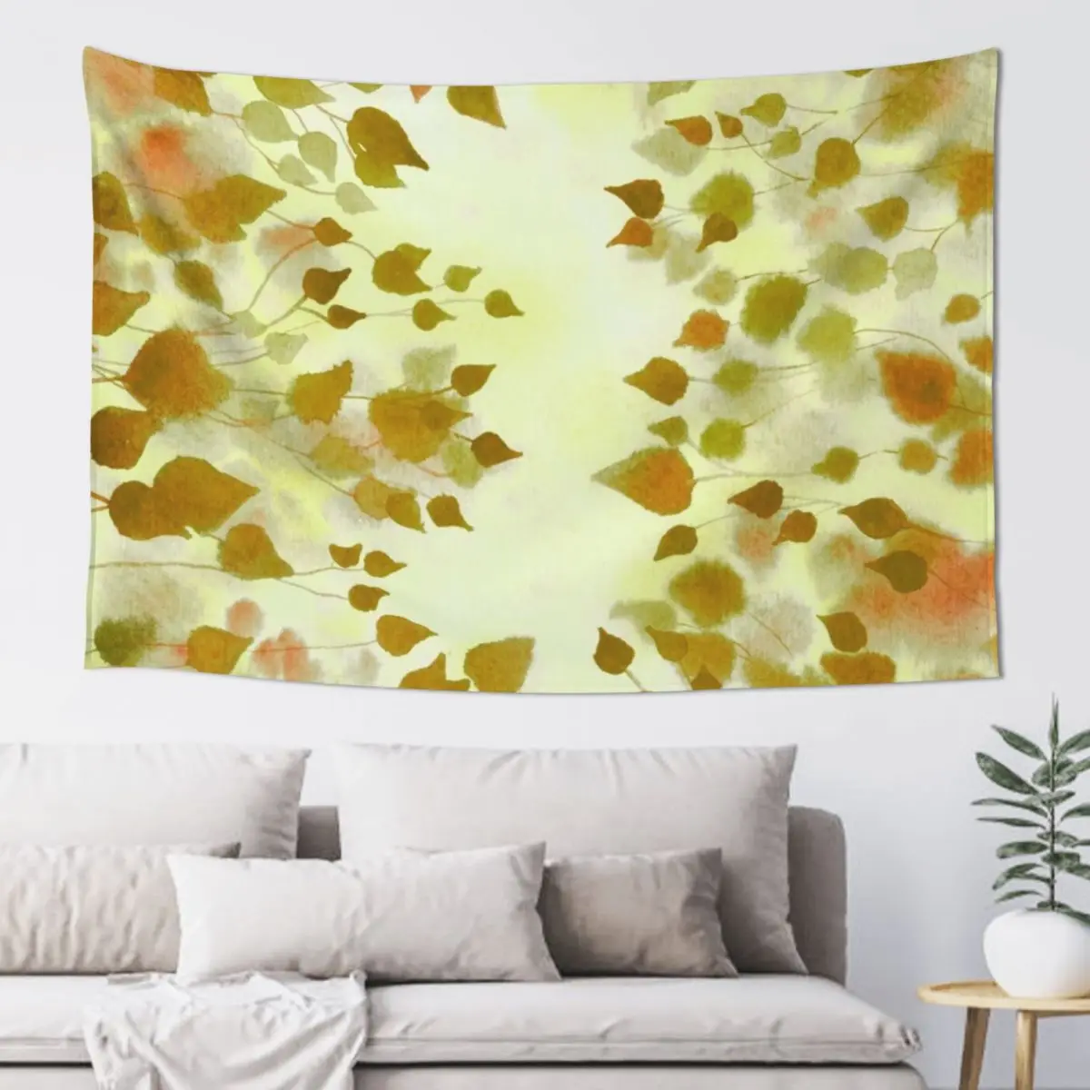 Light through the trees Watercolour Tapestry Cute Room Decor Wall Hanging Wall Decoration Items Tapestry