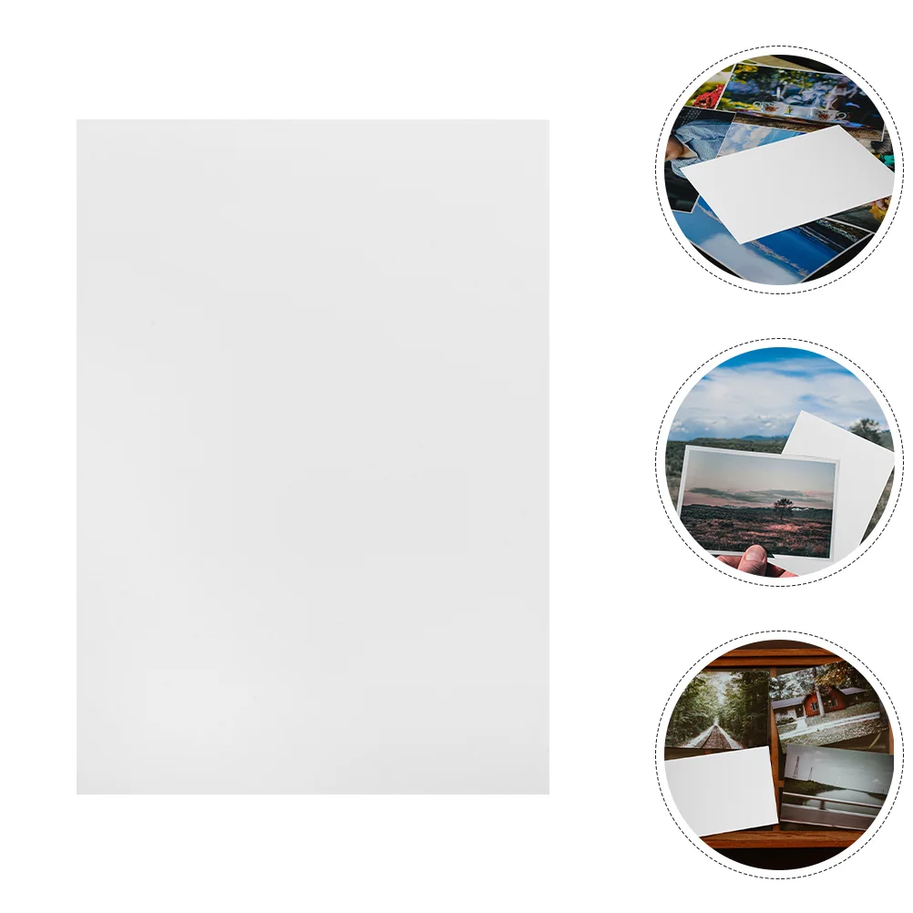 100 Sheets Photo Paper Imaging Supplies DIY Glossy Sticker Printer Copy Printing Printers Dye Ink Coated