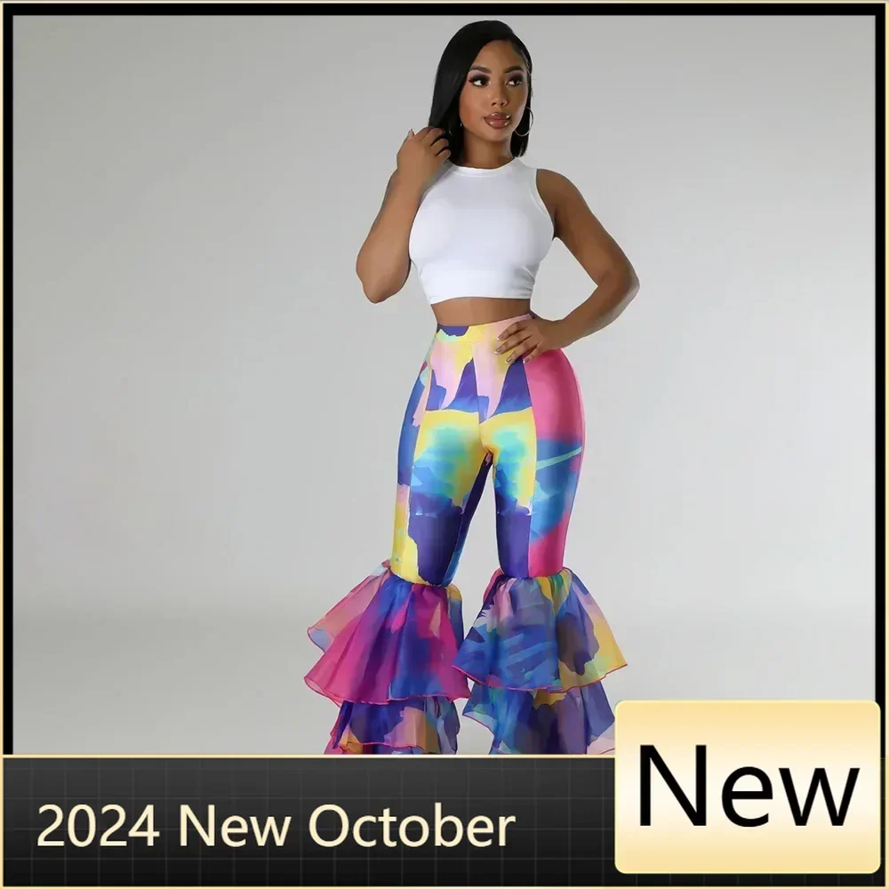 

Customized Women Shiny Dashiki African Capris Pants High Waist Trousers Office Work Lady Full Length Summer Bottoms Capris Autum