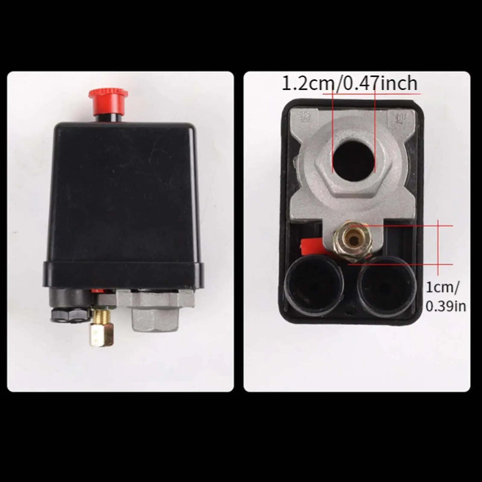 Pressure Switch Regulator Valves Easy to Install Metal Pressure Gauge for Air Compressor and Industrial Applications