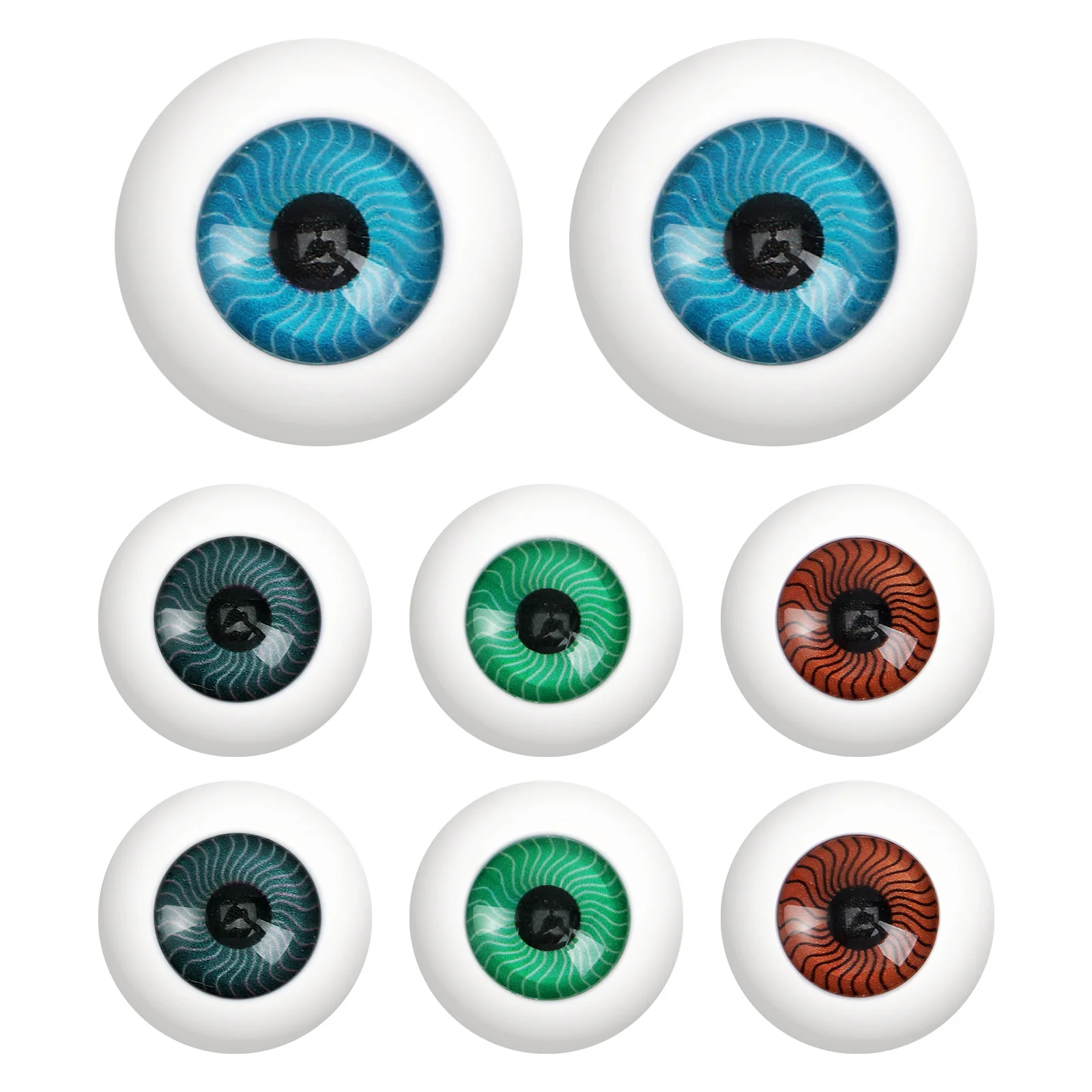 

8pcs Hollow Eyeballs For Halloween Decorations Realistic Plastic Eye Props Horror Costume Accessories Fake Adult Eyes Kit Scary
