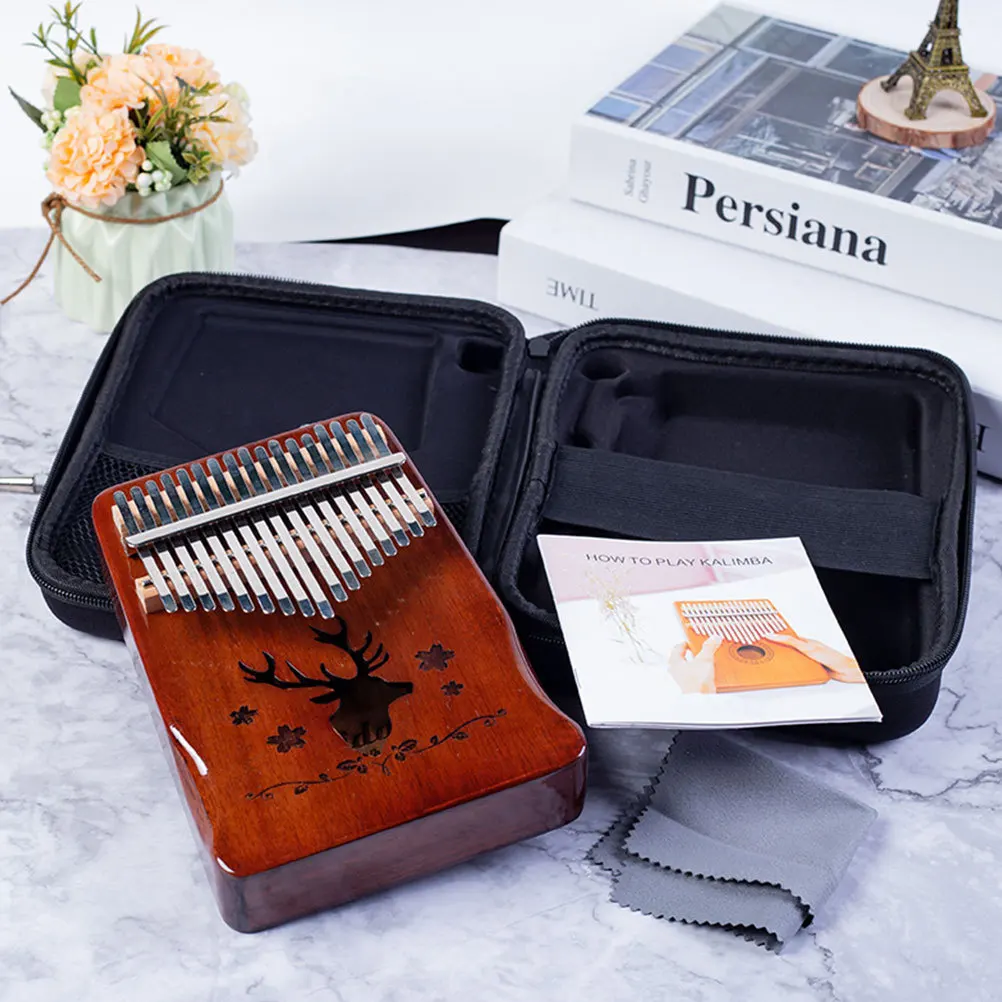 1Pcs Waterproof Kalimba Case Shockproof Eva Thumb Piano Storage Bag Durable Portable Zipper Music Instrument Pouch - Image 2