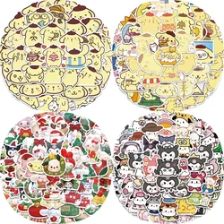 Cute Pompom Purin Stickers Sanrio Graffiti Decal Kid Gift DIY Suitcase Luggage Guitar Wall Stationery Helmet Waterproof Stickers