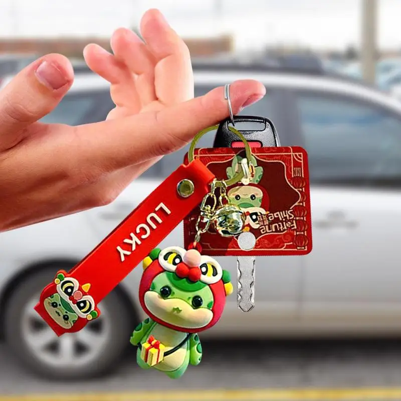 

Cartoon Snake Keychain Chinese Bag Charm Cartoon Snake Keychain Chinese New Year Snake Keyholder Cute Exquisite For Backpacks