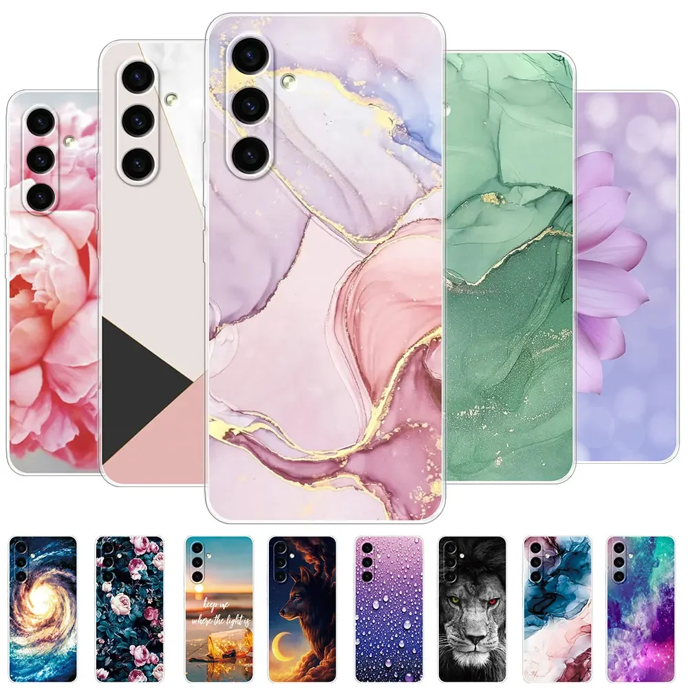 For Samsung S24 Case Coque Cover For Samsung S24 Plus Clear Soft Silicone TPU Phone Cases For Samsung Galaxy S24 Ultra Fundas