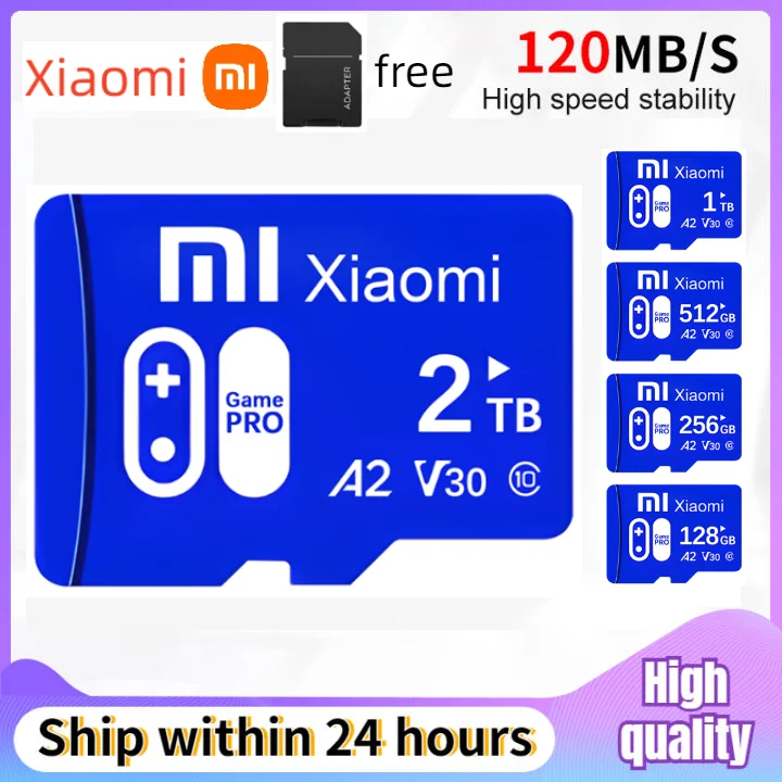 Xiaomi การ์ด Micro TF SD ของแท้ใหม่1TB 2TB การ์ดไมโคร TF ความเร็วสูงการ์ดหน่วยความจำ SD การ์ดหน่วยความจำของขวัญแฟลชการ์ดสำหรับโทรศัพท์คอมพิวเตอร์กล้อง