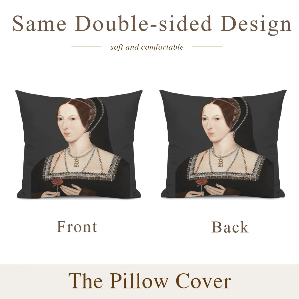 Anne Boleyn (Hever portrait) Pillowcase Cushions Cover Cushions Home Decoration Pillows For Sofa