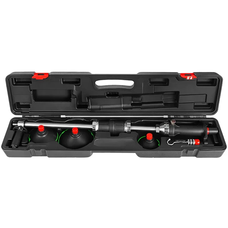 Car Dent Repair Tool Air-Powered Suction Cup Puller Manual and Air-Powered Dent Removal Tool Black Box Portable