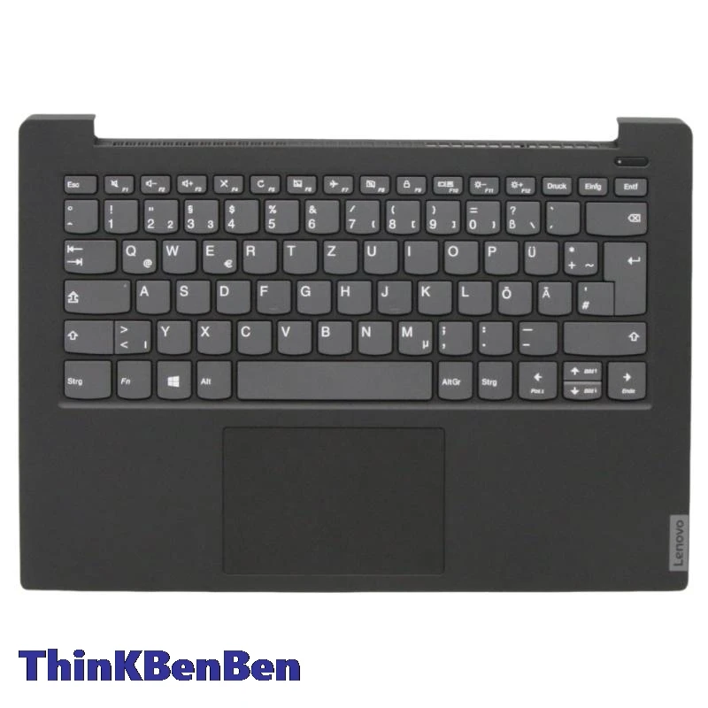 

DE German Onyx Black Keyboard Upper Case Palmrest Shell Cover For Lenovo Ideapad S340 14 14IWL 14API 14IIL 14IML 5CB0S18387