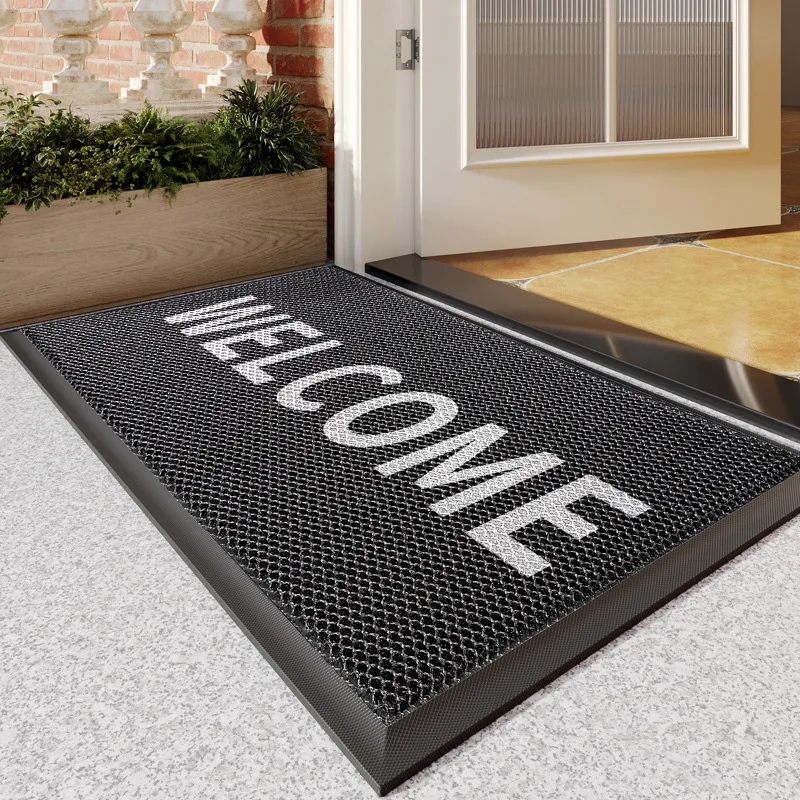 Indoor Door Mat for Home, High-End Welcome Carpet for Entrance Door, Elastic & Non-Slip Floor Mat, Doorway Dirt-Catching Rug