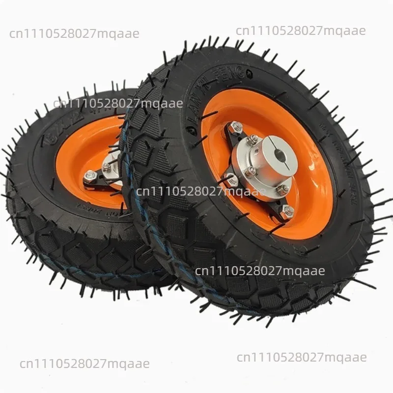 6-inch Inflatable Rubber Tire 150mm Intelligent Car Chassis Coupling Wheel 8/10 Mm Shaft Drive Wheel