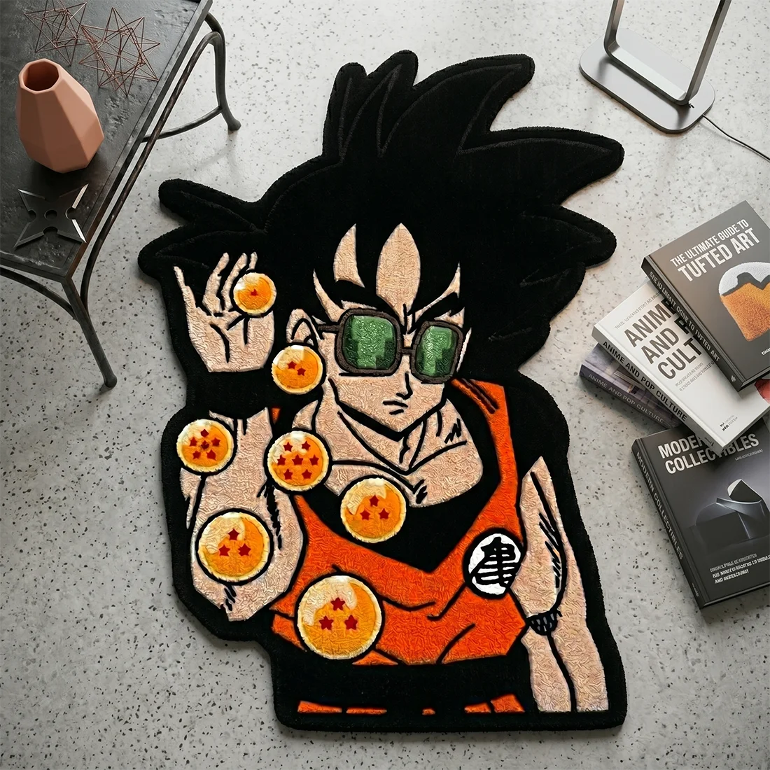 

DB GOKO Fluffy Anime Rugs Soft Washable Thick Irregular Shape Floor Rugs for Living Room Bedroom Fans Gift