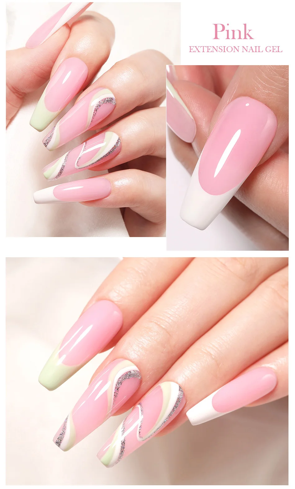 BORN PRETTY 60 ml klares Nagelverlängerungsgel, Acryl-UV-Gel, Soak Off Crystal, schnelle Verlängerung, Finger, hartes Gel, Nagelspitzen, Maniküre – Detail 5