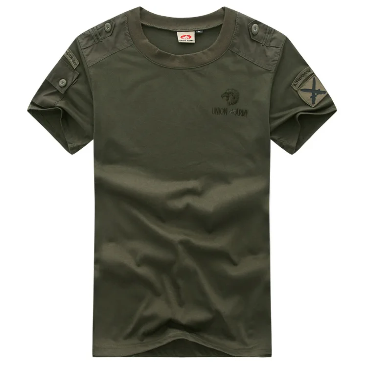 Outdoor Tactical T-Shirts Men Sport Tee Short Sleeve Shirt Hiking Hunting Men Clothing Breathable