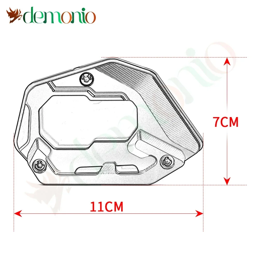 BMW F750 gs f 750 gs f 750gs f750gs f750gs f750gs用のアルミニウム製オートバイサポートプレート,拡大スタンド,サイドスタンド,延長パッド