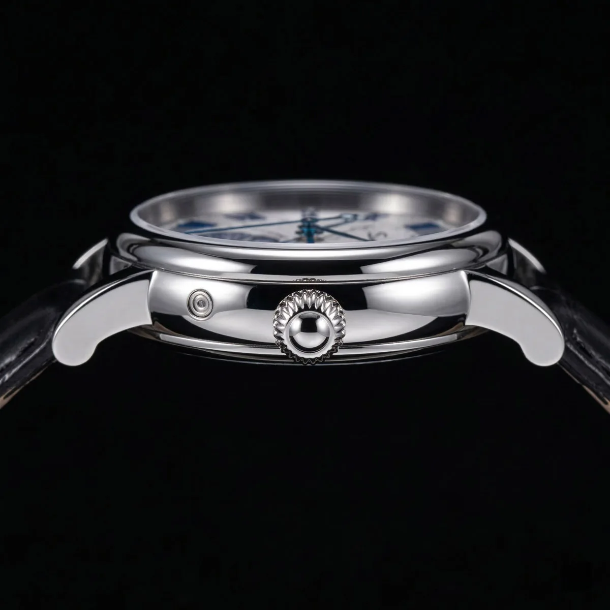 Sugess Uhren für Männer Automatische Mechanische Uhr Mondphase Tianjin ST2108 Wasserdicht Datum Hände Saphir Kristall Rom Welle Zifferblatt – Detail 5