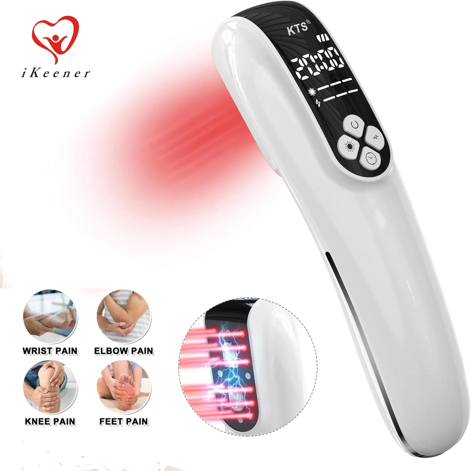 808nm&650nm Laser Therapy Device Cold Reduction Injury Muscle Health Care Handheld Physiotherapy Machine Neck Back Arthritis