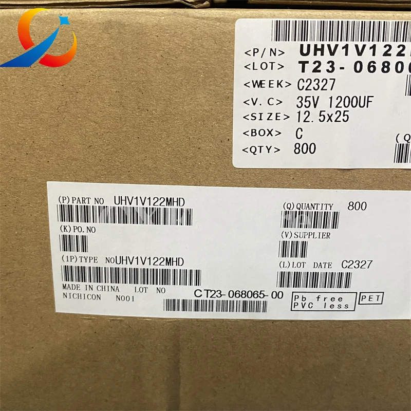 10PCS HV 35V1200UF Volume 12.5X25MM Nichicon Electrolytic Capacitors UHV1V122MHD 1200UF 35V NEW