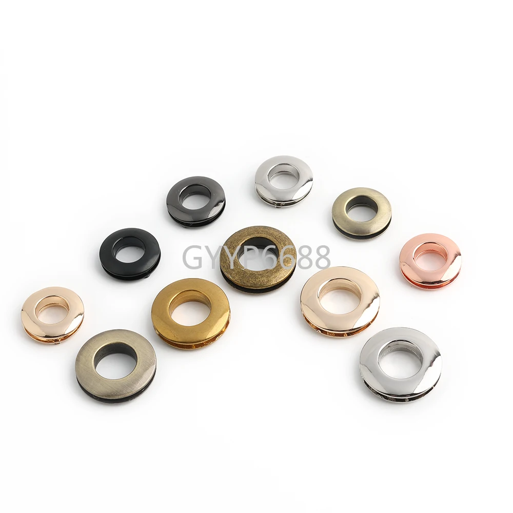 10/50/100PCS 10mm 13mm 16mm 23mm Metal Screw Back Eyelets with Washer Grommets Rings For Bag Garment Shoes Buckle Accessories