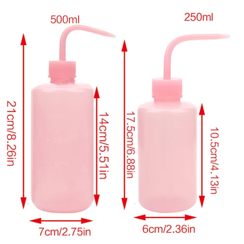 250/500ml Wasfles Schoon Knijpfles Wimperverlenging Reiniging Laboratorium Meetfles Plastic Make-up Tool