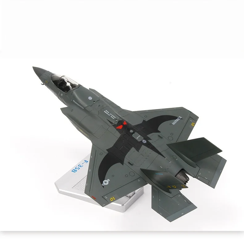 1/72 Scale Alloy F-35B Lightning II Stealth Fighter Jet Aircraft Model Diecast Airplanes Military Aviation Collectible With Base