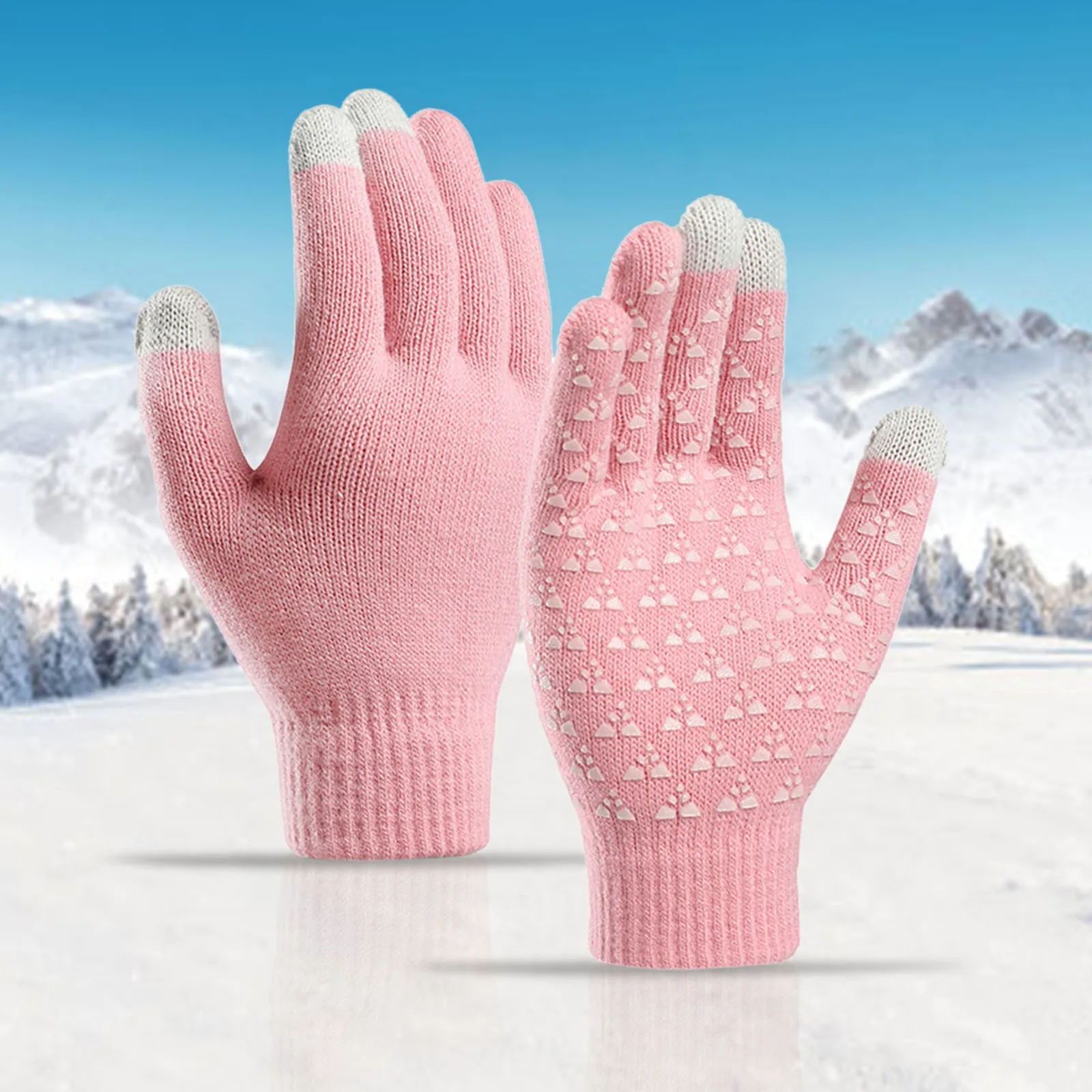 

Men'S And Women'S Autumn And Winter Color Offset Touch Screensaver Warm Gloves Outside Wind And Cold Comfort Lightweight Waist