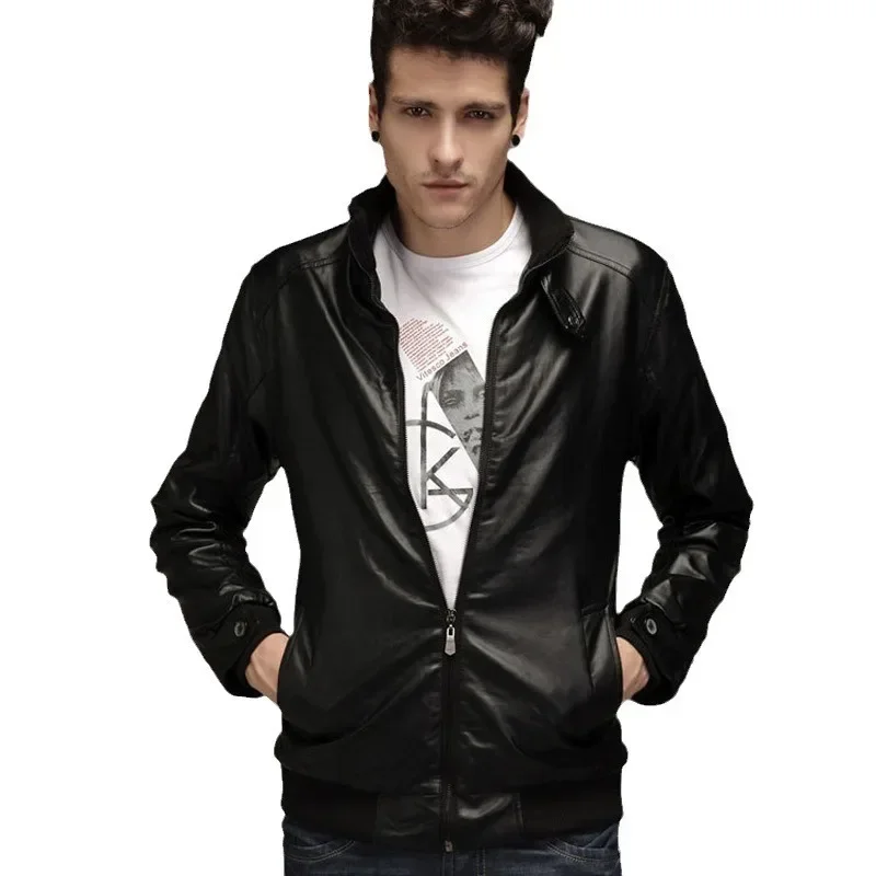 Mens 2026 Motorcycle Bike Cowboy Jackets Leather Jackets Men Jacket High Quality Classic Male Plus Thick Coats S-2XL view 5