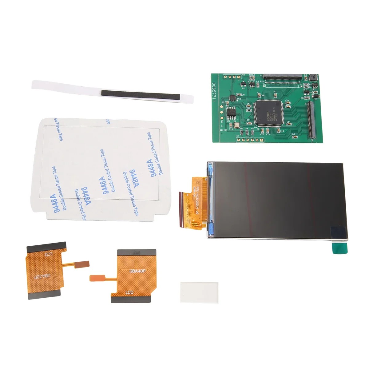 ABBH-V5.0 2.9 インチ IPS LCD スクリーン GBA 用ハイライト輝度 LCD GBA 用カットフリーシェル溶接不要ウォームライト