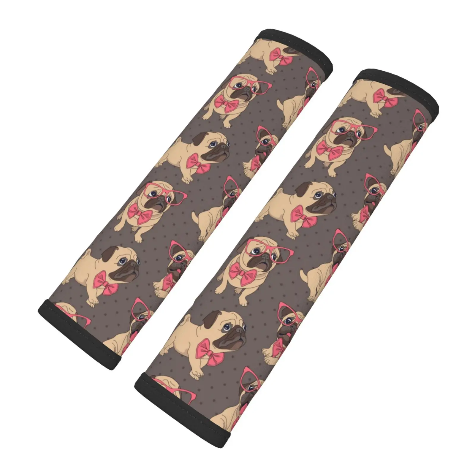 

Милая маленькая собачка Habadog, подушка для автомобильного ремня безопасности, комплект из 2 предметов, защита плеч, удобный ремень безопасности, плечевой ремень, ремень для багажа