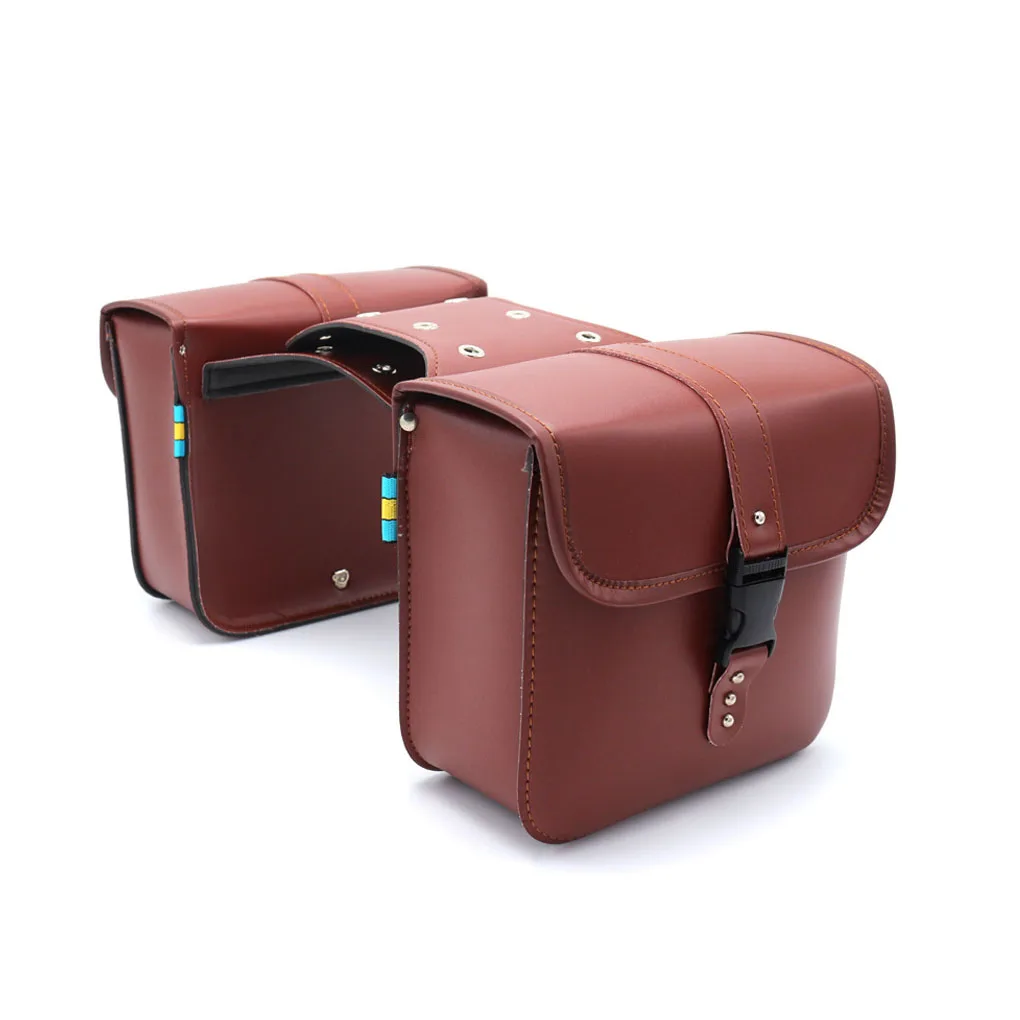 1 Pair Saddle Bag Luggage Holder Side Pouch Multicolored Large Capacity Quick Release Exquisite Motorcycle Accessories