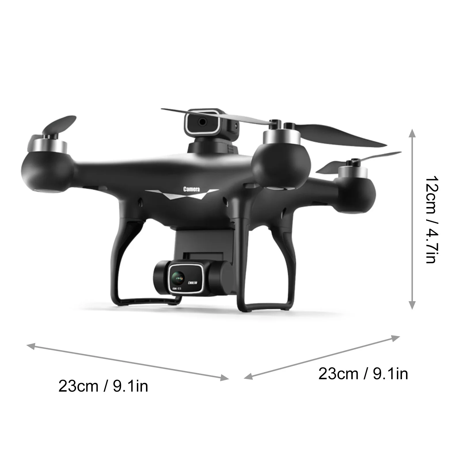 원격 제어 드론 4K 듀얼 카메라 장애물 회피 브러시리스 모터 RC 쿼드콥터 드론(어린이 성인용 보관 가방 포함)