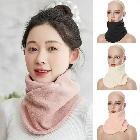 Female Windproof Winter Warm Lamb Fleece for Women Scarves Fake Collar Scarf Plush Bib Snood Wrap Neck Protection Polar XWJ119