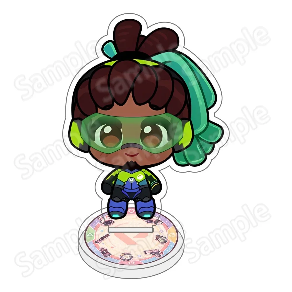 New Overwatch 2 10cm Acrylic Stand keychain Figures Zenyatta , McCree & D.Va Game Collectible Merchandise Desktop Decoration Fan view 4