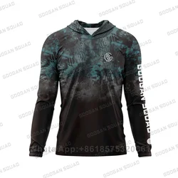 Googan Squad Men's Hooded Upf 50+ Sun Protection T Shirts Long Sleeve Athletic Fishing Shirts Rash Guards