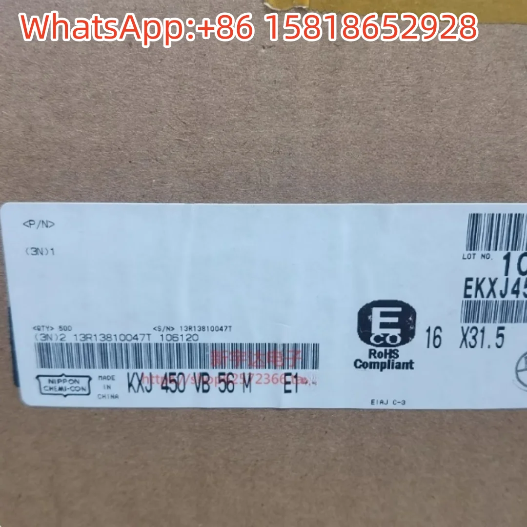 5pcs 450V 56UF 16X31.5 Black Diamond KXJ high-frequency long-life original electrolytic capacitor 56UF 450V