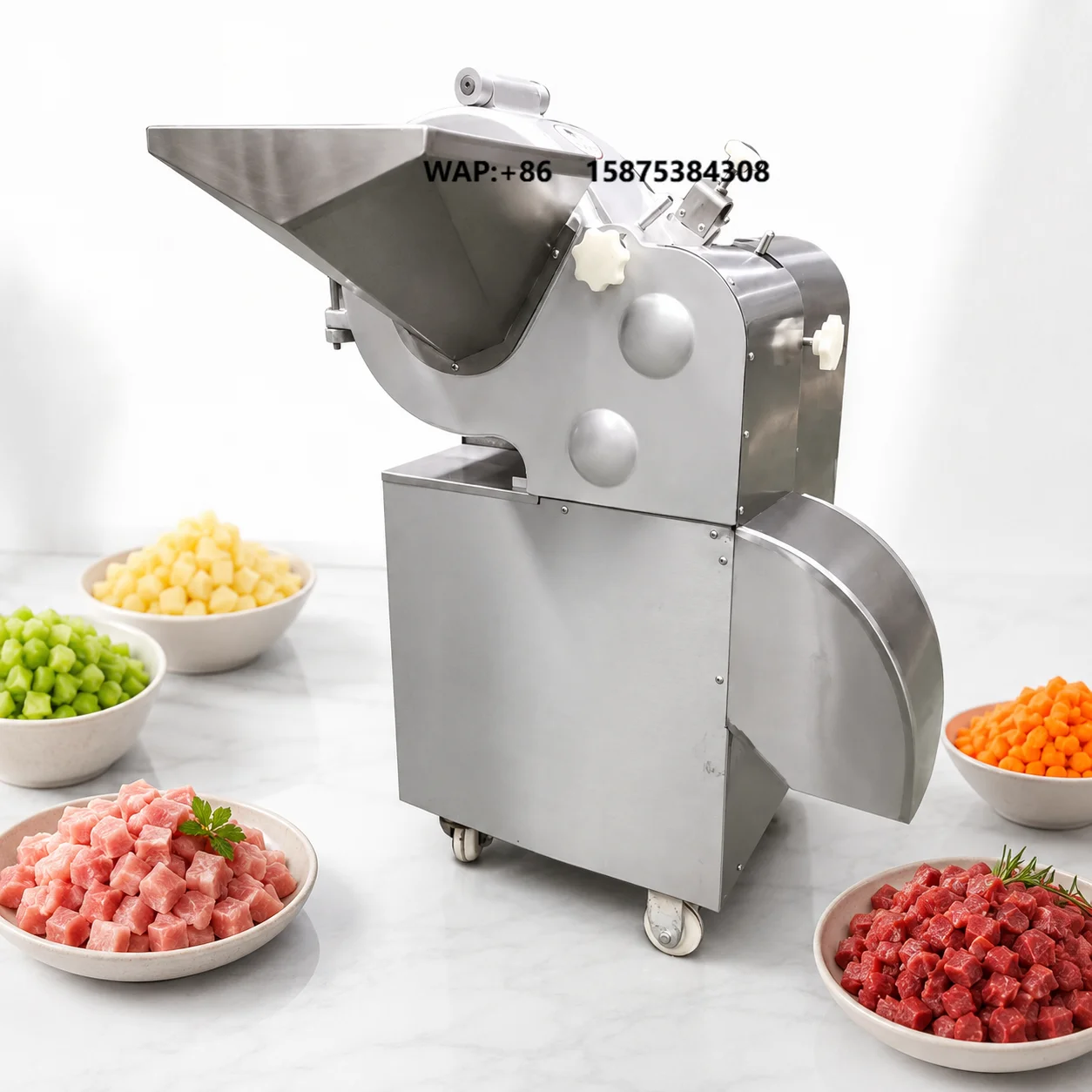 2026 Factory Direct Sales Electric Multifunctional Frozen Meat Processing and Diced Vegetable Dicer Cutting Machine Price